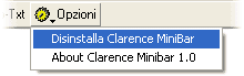 Disinstalla Clarence MiniBar